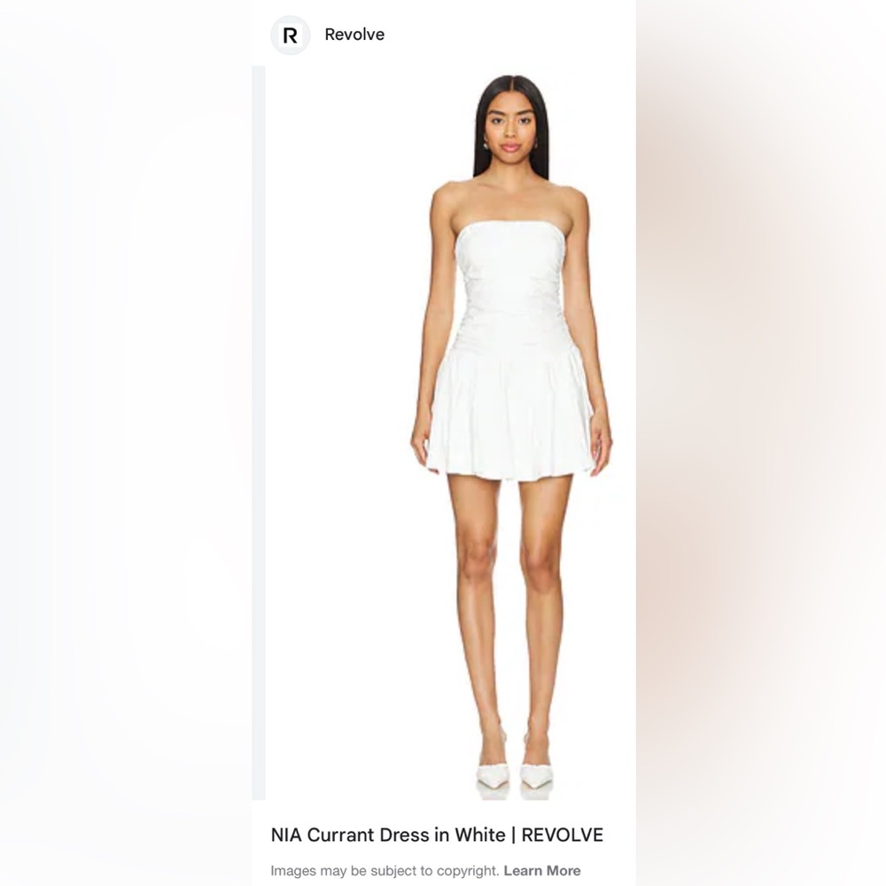 White Strapless Dress (NWT)